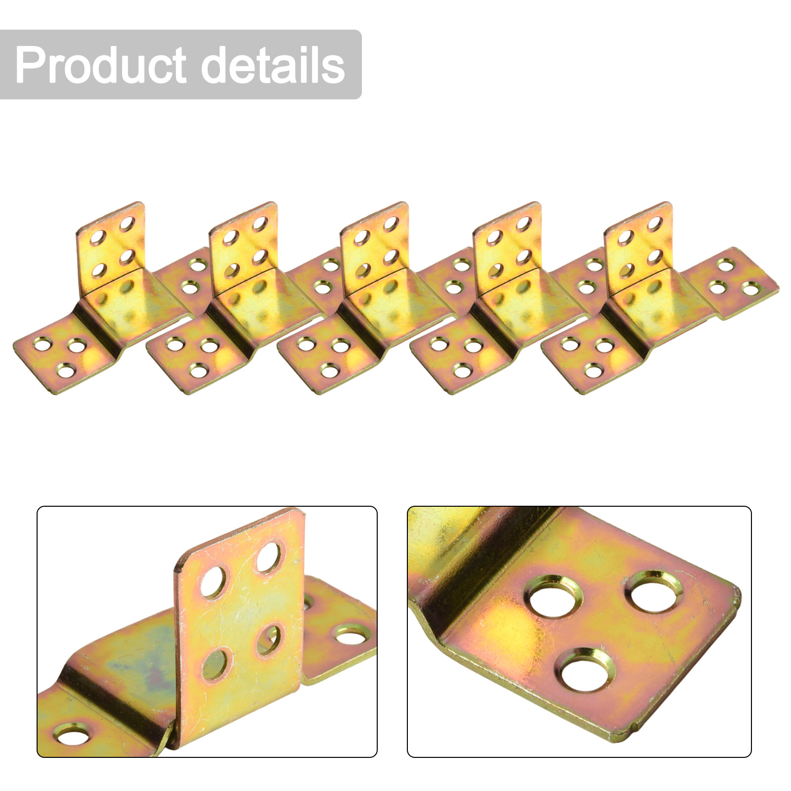 Furniture Hardware For Bed - 5Pcs Metal Bed Rail Bracket Wood