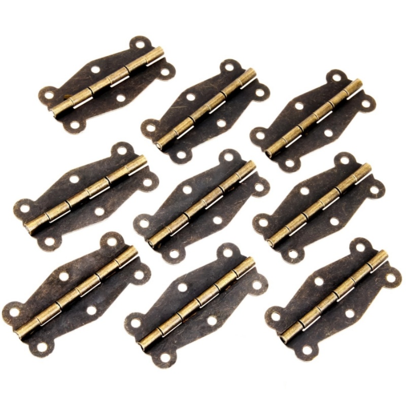 Furniture Hardware Vintage - 9 pieces of vintage bronze-colored cabinet