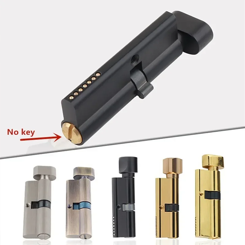 Furniture Hardware Pulls - Indoor Solid Wood Door Brass Keyless