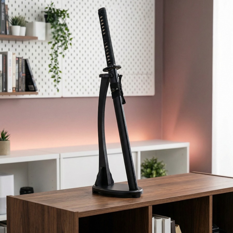Shelf Bracket Pair - Vertical Katana Stand Sword Shelf Support