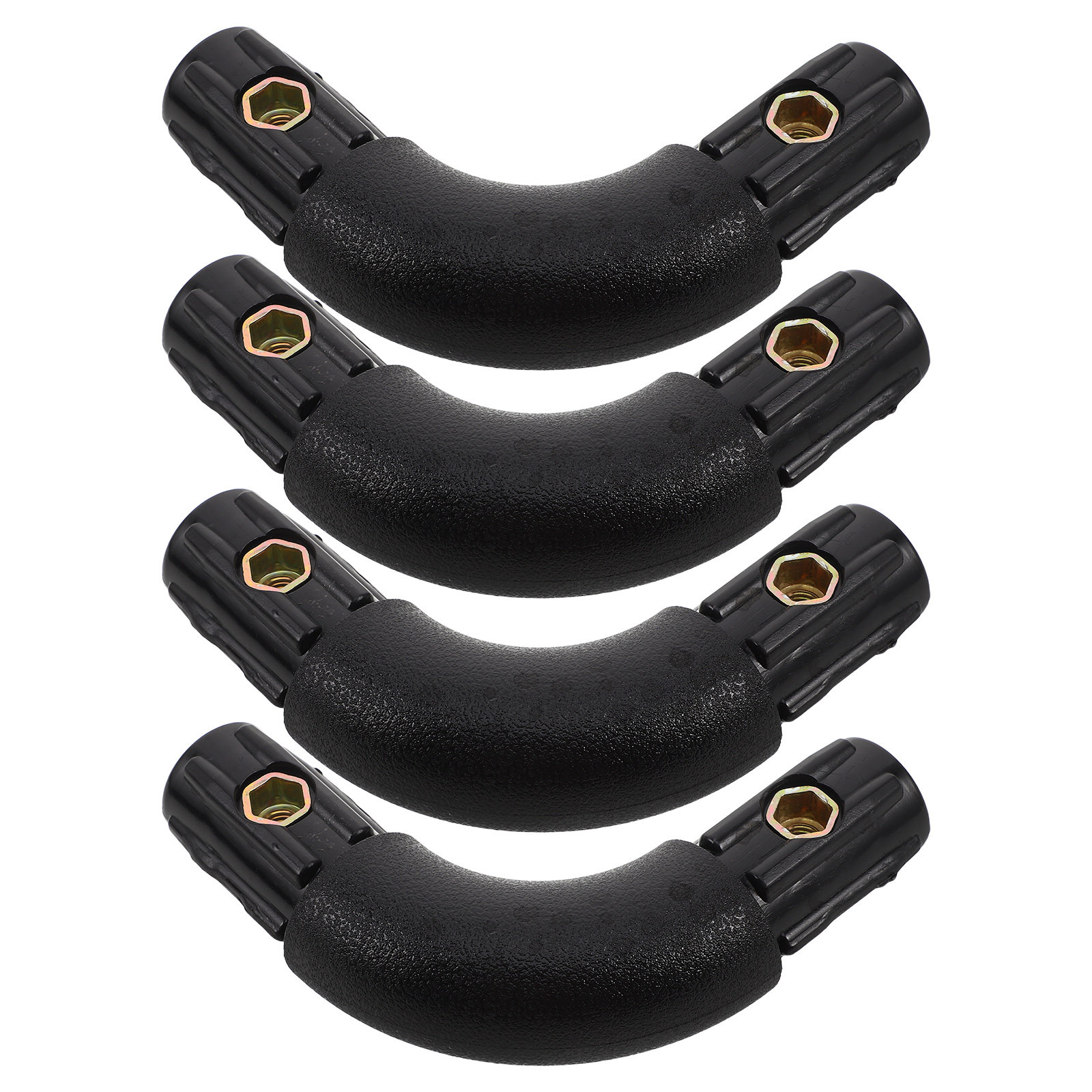 Furniture Hardware Connectors - 4Pcs Plastic Furniture Joint Hardware Round