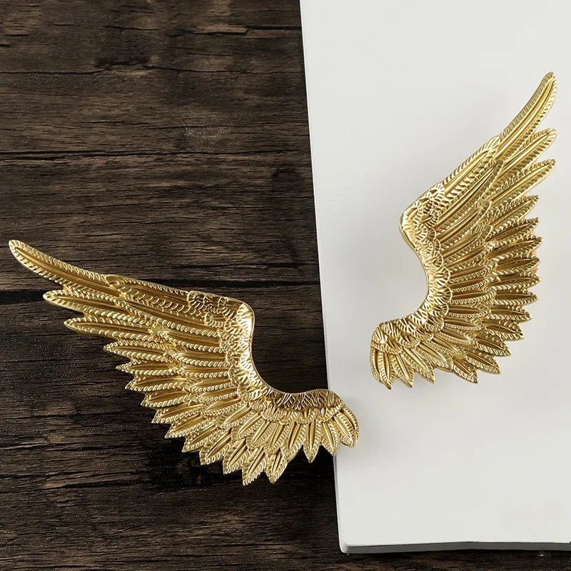 Furniture Grade Hardware - Solid Brass Angel Wings Wardrobe Handles