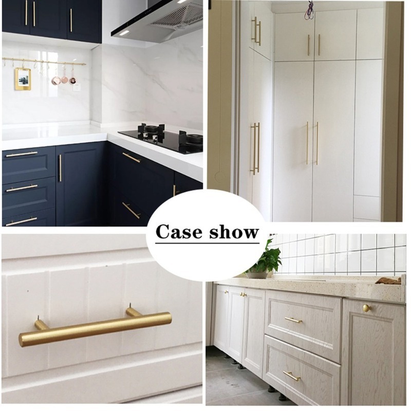 Hiện Đại Vàng Chải Thẳng Tủ Ta - đánh giá và giá Furniture Hardware Gold