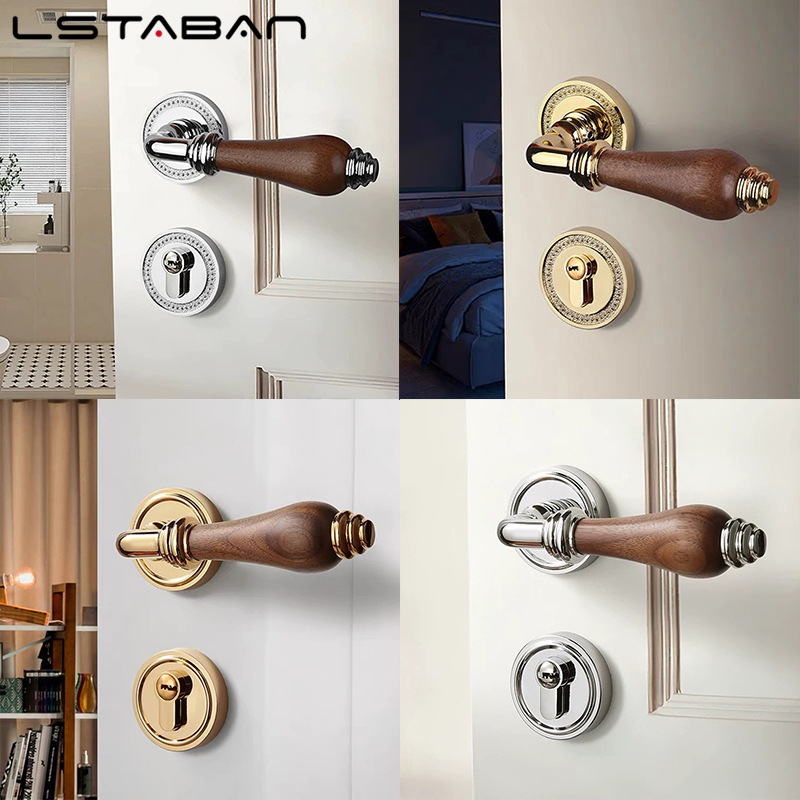 Euro Walnut Wood Handle Door L - đánh giá và giá Furniture Hardware Handles