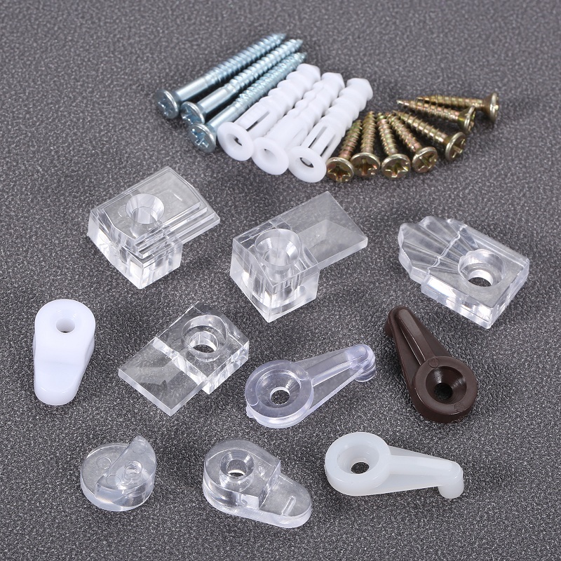 10Pcs Plastic Glass Retainer C - đánh giá và giá Furniture Hardware Connectors