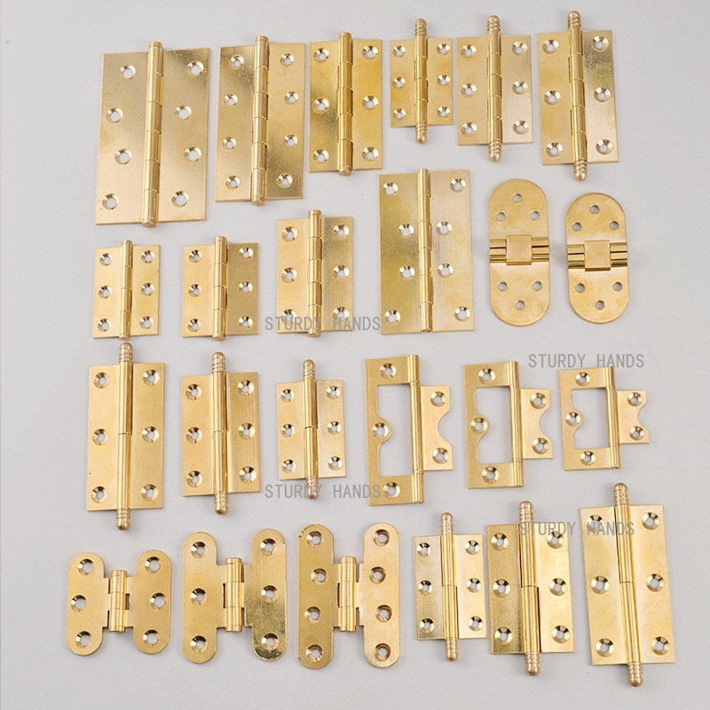10pcs Brass Hinges, Gold Hinge - đánh giá và giá Furniture Hardware Gold