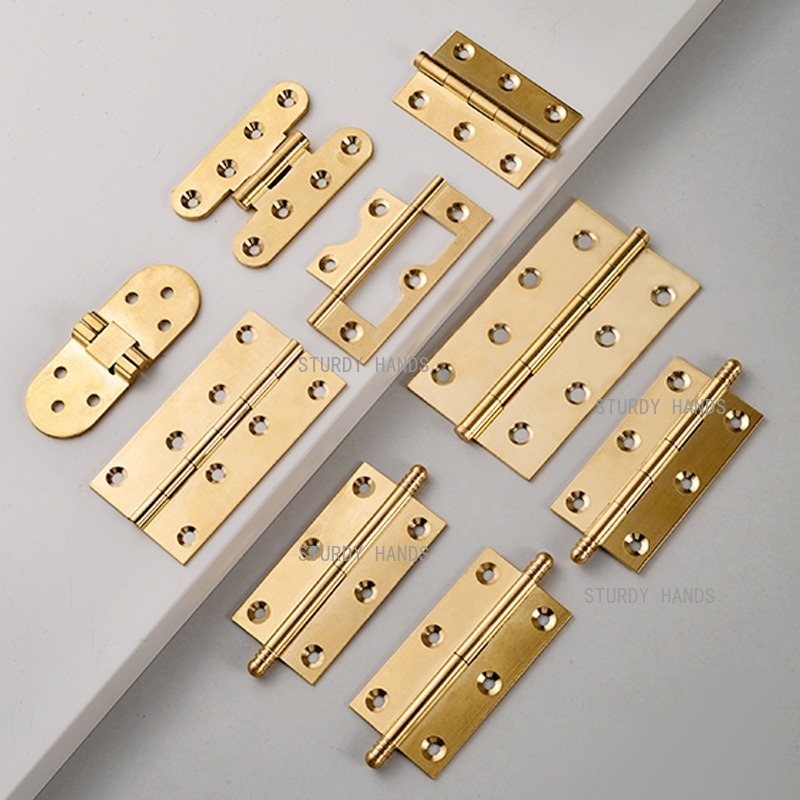 10pcs Brass Hinges, Gold Hinge - đánh giá và giá Furniture Hardware Gold