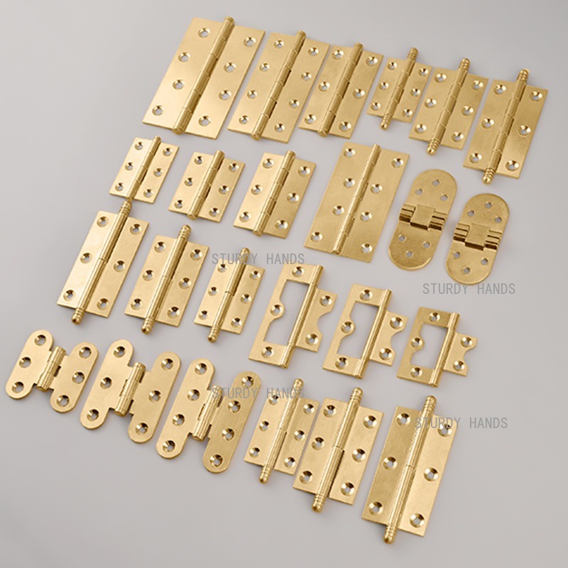 10pcs Brass Hinges, Gold Hinge - đánh giá và giá Furniture Hardware Gold