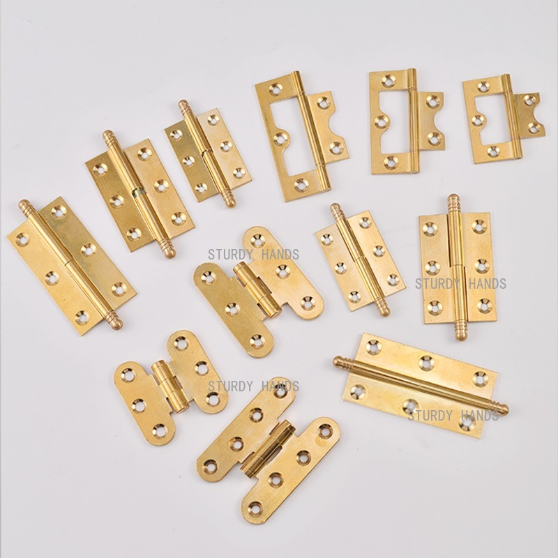 10pcs Brass Hinges, Gold Hinge - đánh giá và giá Furniture Hardware Gold