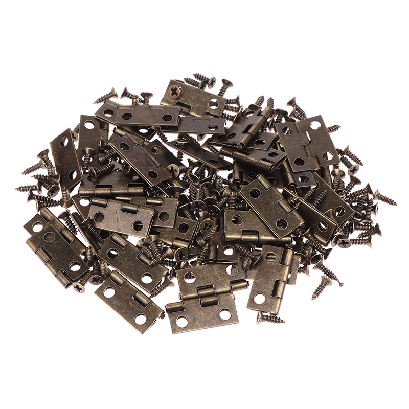 50pcs/box Hinges + 200 Screws  - đánh giá và giá Furniture Hardware Gold
