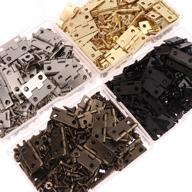 50pcs/box Hinges + 200 Screws  - đánh giá và giá Furniture Hardware Gold
