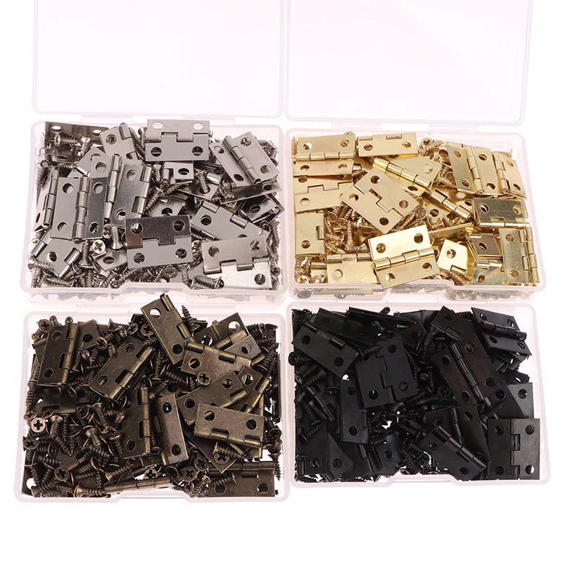 50pcs/box Hinges + 200 Screws  - đánh giá và giá Furniture Hardware Gold