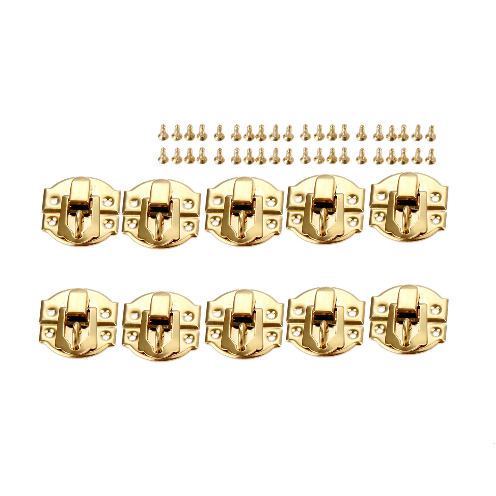 10pcs Golden Box Latch Clasps  - đánh giá và giá Furniture Hardware Vintage