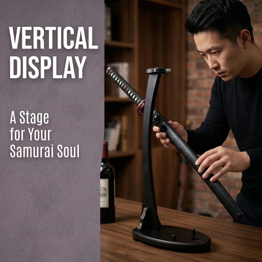Vertical Katana Stand Sword Sh - đánh giá và giá Shelf Bracket Pair