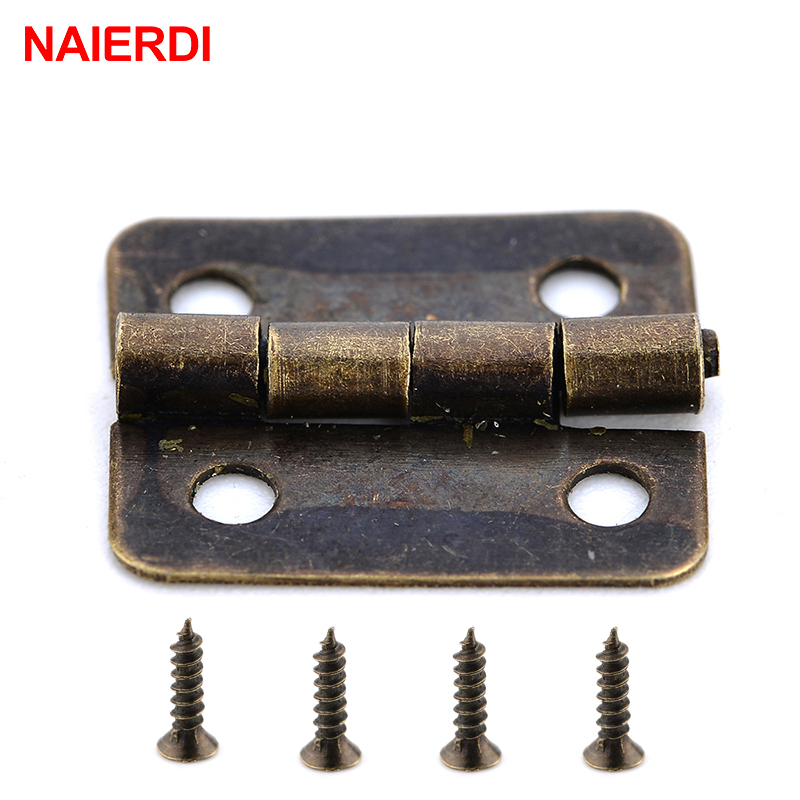Bộ 50 Naierdi Cổ Bản Lề Mini V - đánh giá và giá Furniture Hardware Vintage